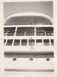 Milly and Susan on the Lurline deck