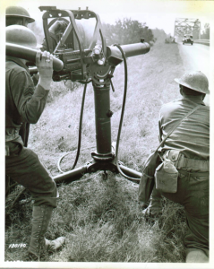 Bridge guard during Carolina Maneuvers