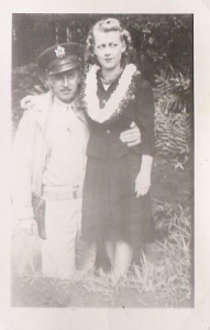 Lorne in trench with Milly Lorne in trench with Milly
