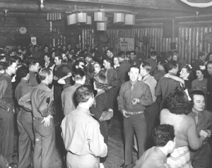 Dancing at the Service Club