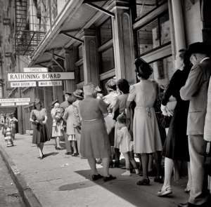 The shoe ration line The shoe ration line