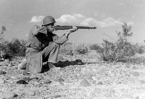 Practicing with an M-1 Rifle Practicing with an M-1 Rifle