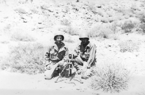 Mortar Setup, Desert Maneuvers Mortar Setup, Desert Maneuvers