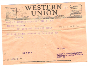 Telegram From Beany & Dolores
