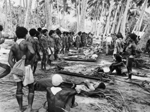 Wounded soldiers on New Guinea, 1943