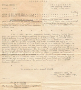 Letter For Bronze Star Medal