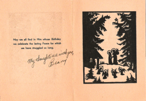 Inside Christmas Card